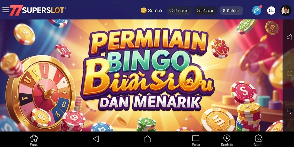Tampilan gameplay menarik dari 77SUPERSLOT dalam permainan Bingo.