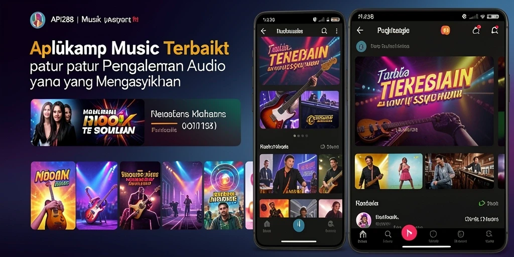 Tampilan menarik dari gameplay musik di API288.