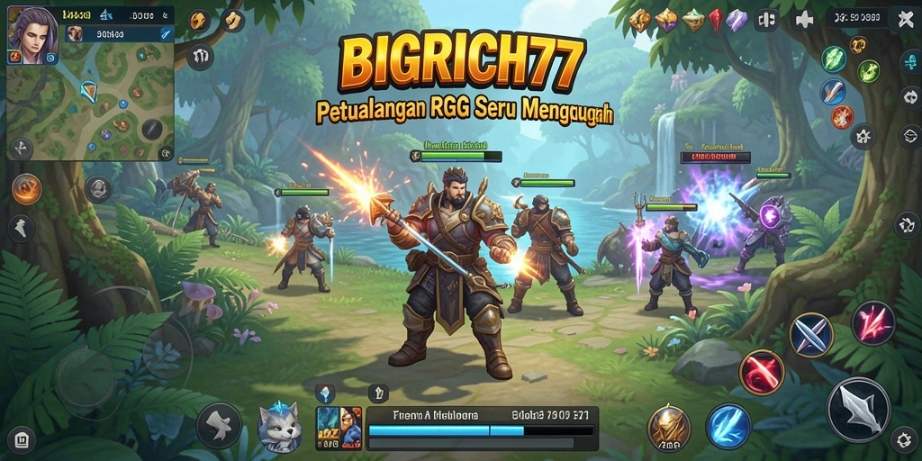 Screenshot BIGRICH77 menampilkan aksi seru dalam dunia RPG yang luas.
