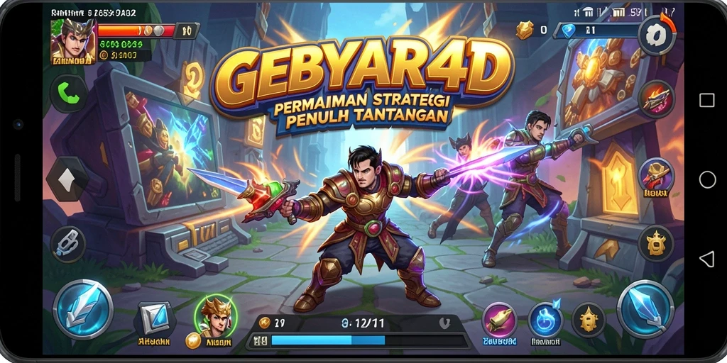 Tangkapan layar gameplay GEBYAR4D yang menampilkan momen strategis seru.