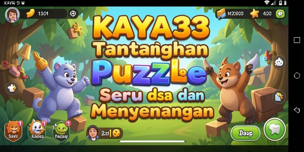 Tampilan gameplay KAYA33 dengan berbagai level puzzle menarik.