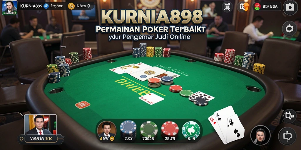 Tampilan menarik dari gameplay KURNIA898 dengan poker yang menegangkan.