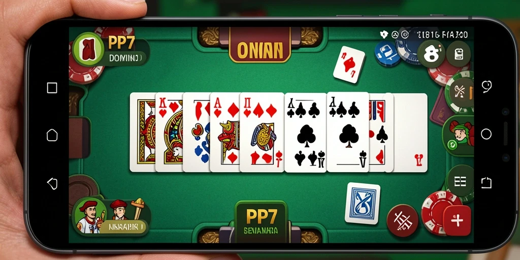 Tampilan gameplay menarik dari permainan Domino PP7.