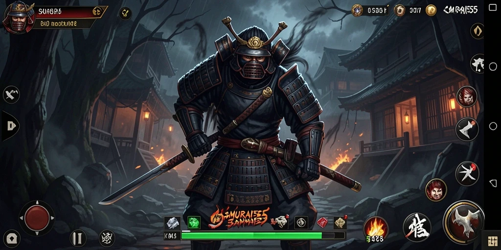 Gameplay menyeramkan dan penuh ketegangan di SAMURAI555.