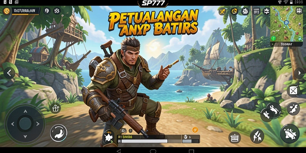 Tampilan menarik dari gameplay SP777 di dunia terbuka